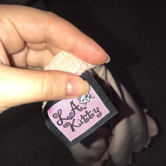 Pink Ruffle Crop Top - Picture 3 of 3